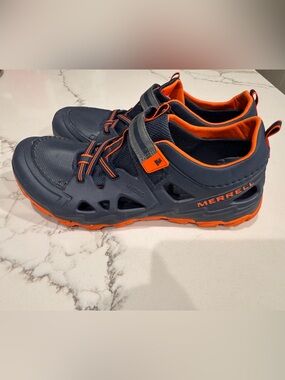 Merrell Kids Navy and Orange Hydro Water Shoes